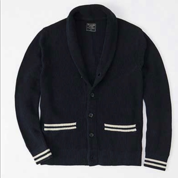 Abercrombie & Fitch Sweaters Varsity Shawl Cardigan Mens Nwt Poshmark